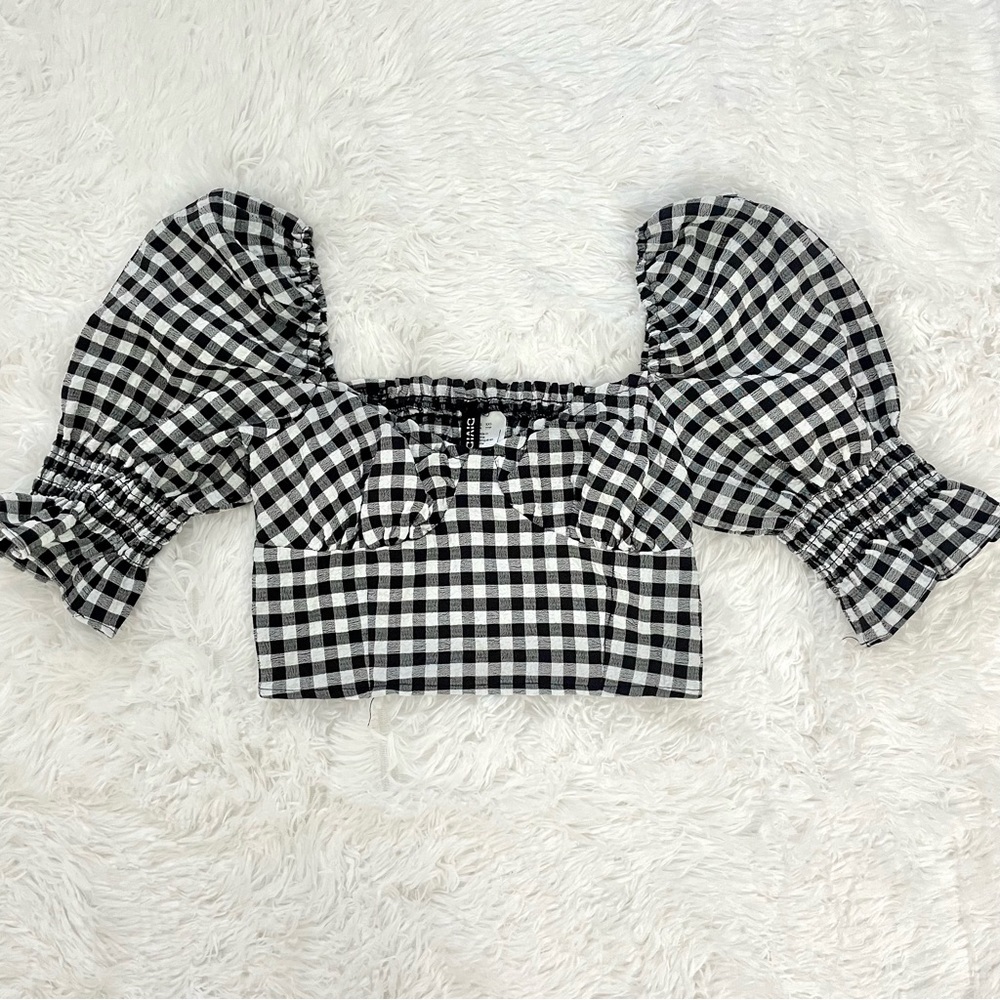 H&M Gingham Crop Top
